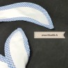 Bavoir personnalisé (broderie prénom) - Couleur au choix