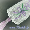 Marque-page "Lavande" en broderie