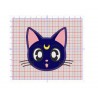 Chat Kawaï Manga Luna appliqué - 8x10cm (fichier de broderie)